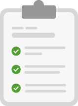Image of a checklist of items on a clipboard